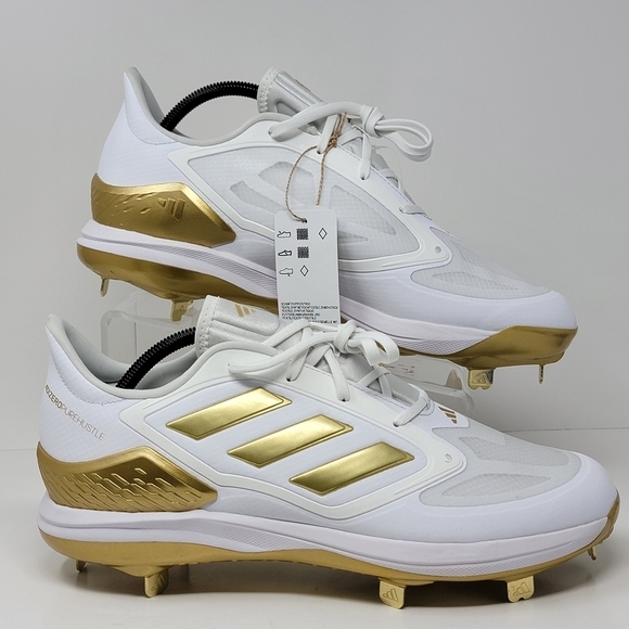 Adidas Adizero Pure Hustle Women's Size 12.5 Metal Fastpitch Softball Cleats New - Picture 1 of 11